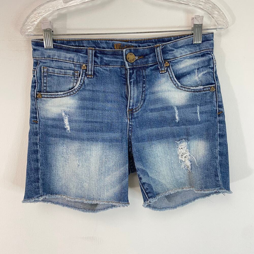 KUT from the Kloth Distressed Cutoff Shorts